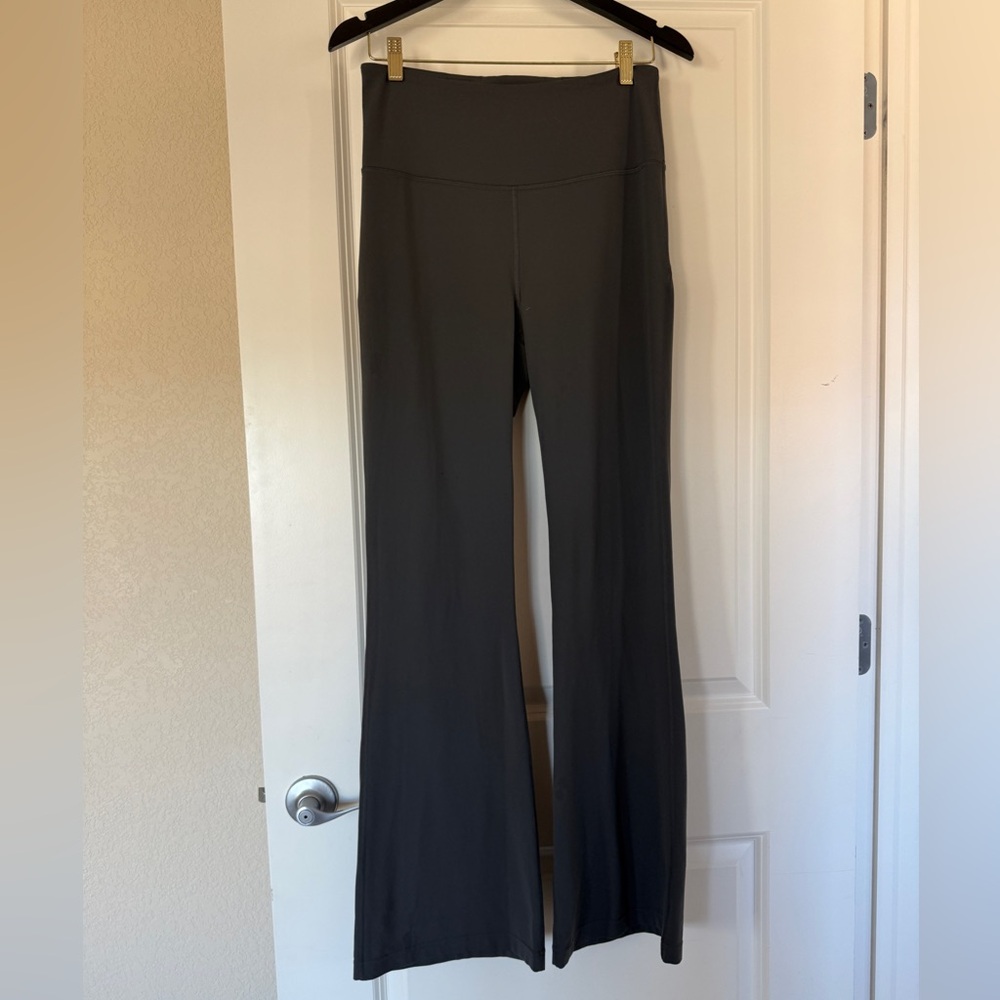Lululemon High Rise Flare Dark Grey Size 10